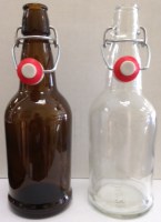 EZ CAP 500 ml  (16.9 fl. oz.)  flip-top bottles (dz.)